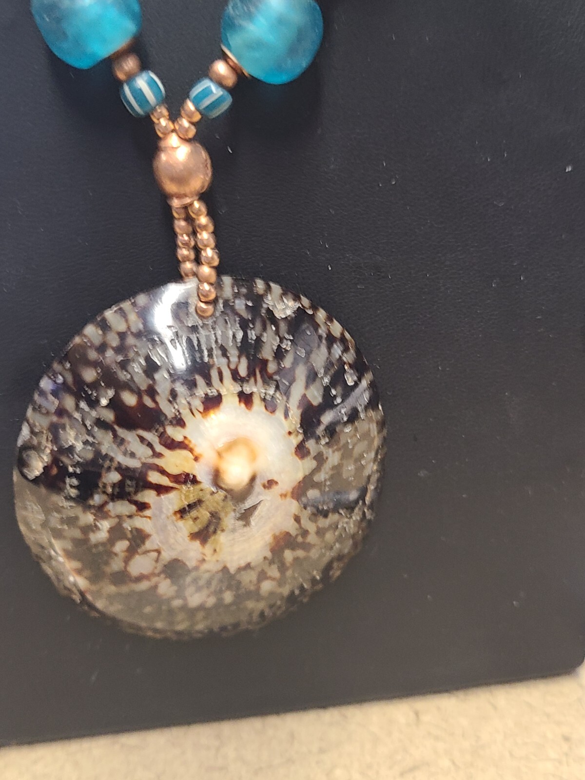 Huge Shell Statement Necklace - image 2