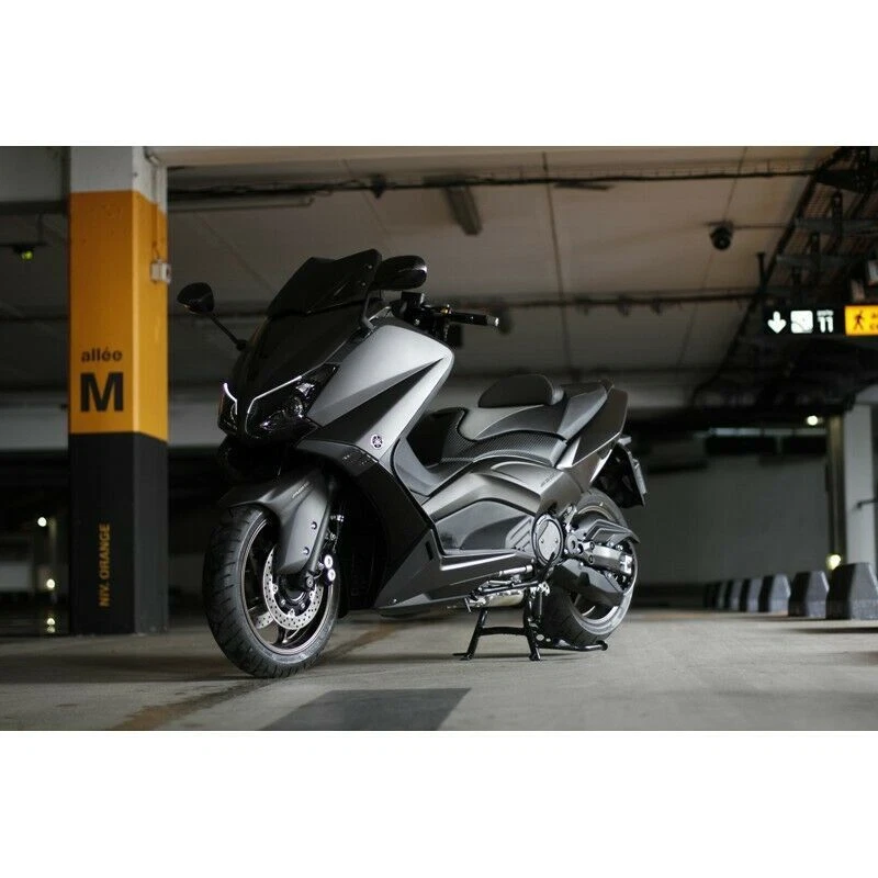 CARENA SCUDO ANTERIORE BCD X YAMAHA T-MAX TMAX 530 2012>2014 NERO OPACO SATINATO - Immagine 4 di 4