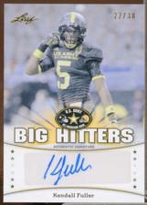 Kendall Fuller Rookie 2013 Leaf Army All-American Bowl Big Hitters Black #BHKF2 