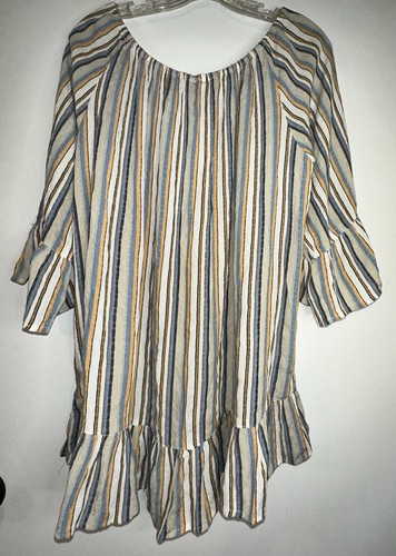 Lola P Off Shoulder Blouse Rayon Embroidered Whimsy Festival Western Boho Large - Picture 8 of 10