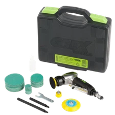 Grex Air Powered 105 Deg. Angle Random Orbital Sander Kit
