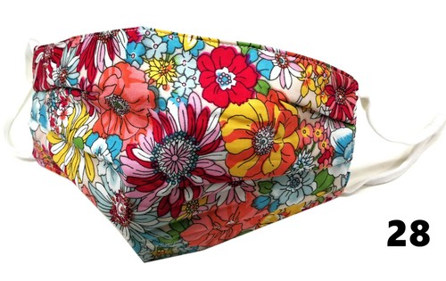 Unisex 100% Cotton 3 Layers Face Cover Mask Washable Reusable Breathable Dust - Picture 41 of 75