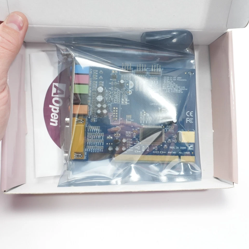 NEW Vintage Collectible AOPEN COBRA AW-850 SOUND CARD 6 CHANNEL PCI - Image 2 of 4