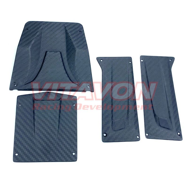 Vitavon Capra Carbon Fiber Panel Set for Axial Capra 1.9 Body AXI230012 Black - Image 3 of 4