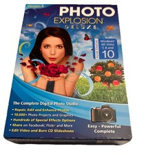 Photo Explosion Deluxe Version 5 Digital Editing Software Box NEW Unopened Box