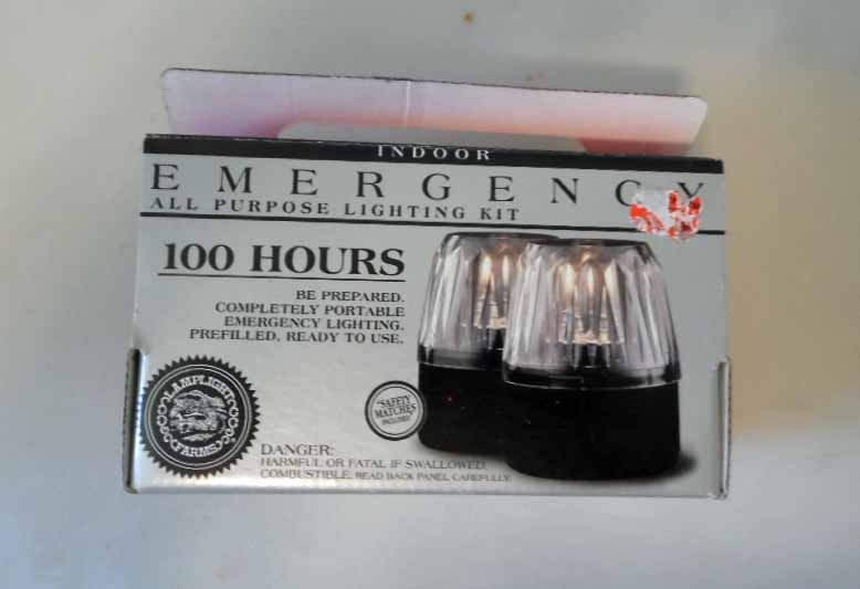 Emergency All Purpose Lighting Kit 100 Hours--New