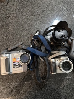 Sony CD Mavica Mvc Cd200, 2 MP Digital Camera, LUMIX Gf3 And Kodak Z710 For Part