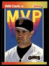 1989 Donruss Bonus Card Will Clark San Francisco Giants #BC-22