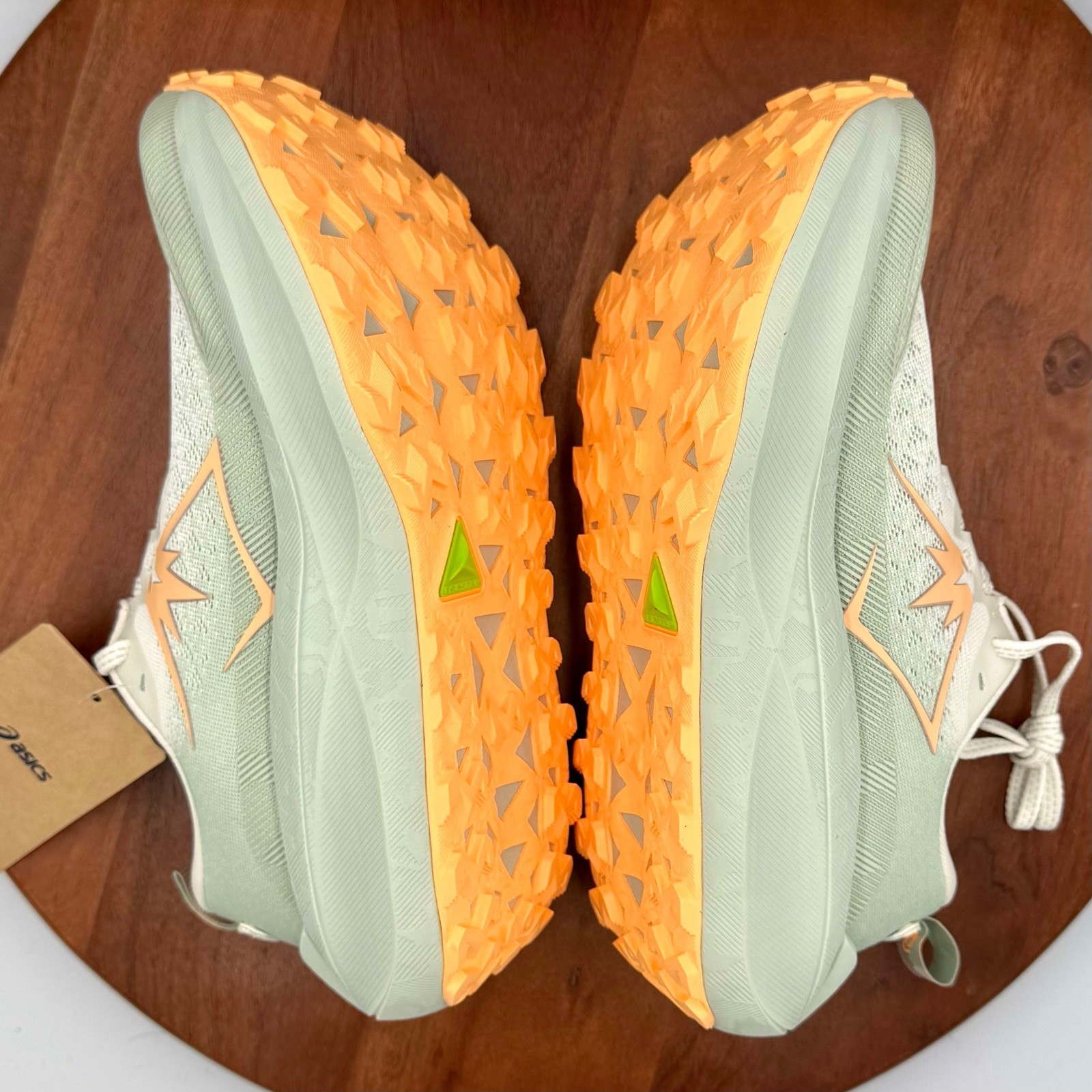 Asics Trabuco Max 4 Trail Running Sneakers Cream Dusty Steppe Womens 8.5 Pastel thumbnail 8