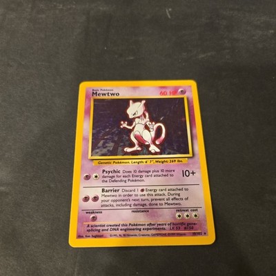  Mewtwo Base Set 10/102 Holo Rare 60 HP 1999 English  #5