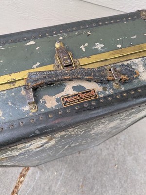 Mendel tourist ヴィンテージ　トランクケース　インダストリアル Antique Mendel Tourist Steamer Wardrobe Travel Trunk Case Chest