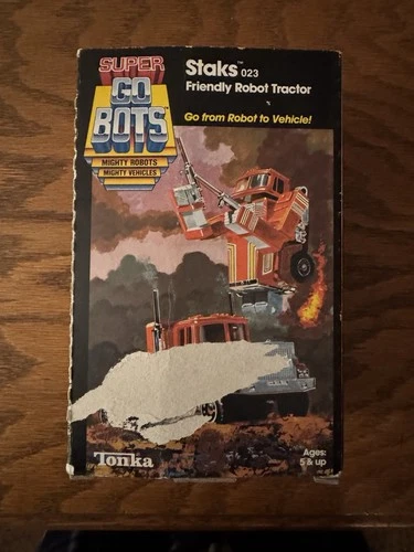 Super Go Bots Staks 023 Friendly Robot to Truck 1984 Tonka COMPLETE