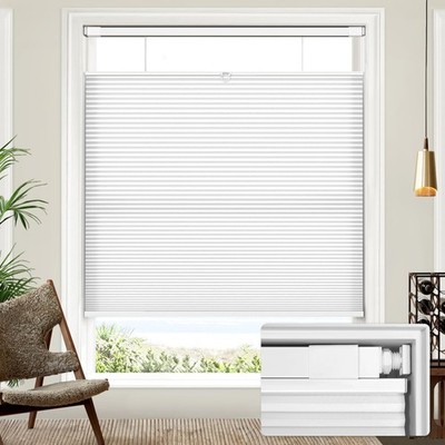 Upgraded Top Down Bottom Up (TDBU) Honeycomb Blinds, No Drill No Tools Easy I...