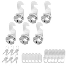 Cabinet Cam Lock With Key Alike Secure File Drawer RV Storage Replacement 6 PCS