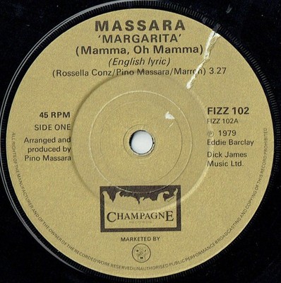Pino Massara - Margarita (Mamma, Oh Mamma) - (FIZZ 102)- (7'')