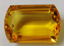 AAA  Large Yellow Citrine 89 Ct. Fancy Cut Loose Gemstone for Ring  Pendant