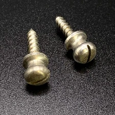 Accordion Bellow Straps Button Screw End Pin Hardware for Hohner Corona Set of 2
