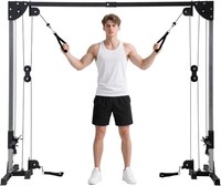 SPORTNOW Multi Home Gyms with Cable Pulley System, Cable Crossover Machine with