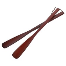 2PCS Wooden Shoehorns Extra Shoehorns Handle Wooden Shoe Lifters