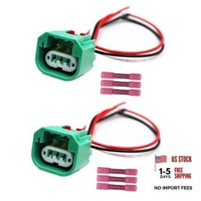 LIZAPUS 2PCS 3-Way High/Low Beam Headlights Connector Compatible with Dodge