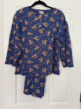 Vintage Disney Store Winnie The Pooh Tigger Just Chillin PJ Set - Size Medium