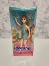 1970 TOPPER DAWN DANCING GLORI DOLL - MIB - RARE TURQUOISE / GOLD DRESS VERSION