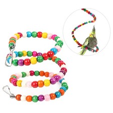 Parrot Hanging Toy Bird Rotating Perch Toys Interactive Ladder Climbing Frame