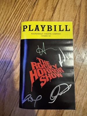 Rocky Horror Show 2026 Broadway Playbill Signed Luke Evans & Harvey Guillén