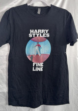 Harry Styles Fine Line Short Sleeve T Shirt Men's Small Black PRE OWNED