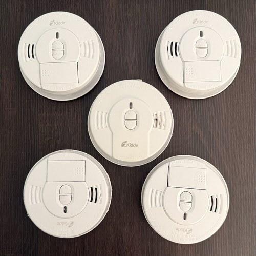 5 KIDDE Smoke Detectors-Model i9070 Battery Operated + i9010 Working/Tested-Exp