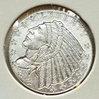 1/10th OUNCE Silver Round Golden State Mint Incuse Indian Design .999 Fine - #26
