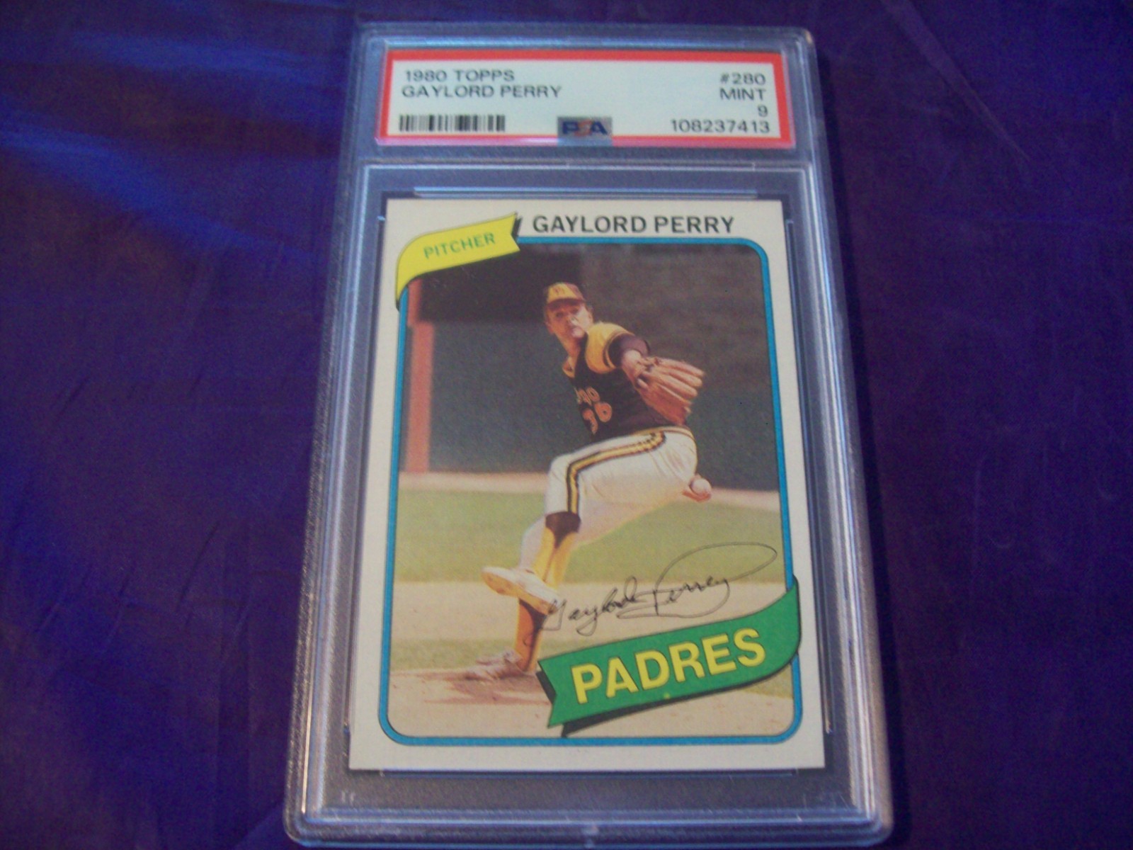 1980 TOPPS #280 GAYLORD PERRY PSA 9