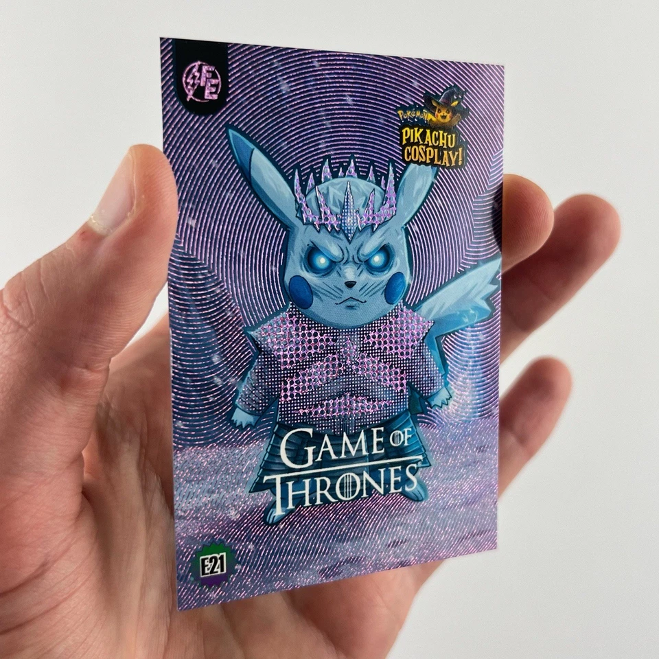 Game Of Thrones (Pikachu) #E21 - Purple Holo Box Hit - Pikachu Cosplay - Pokemon - Image 4 of 4