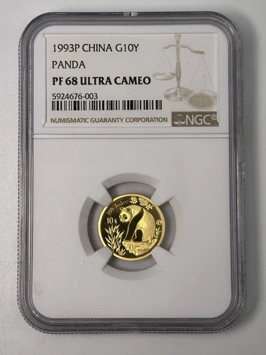 1993 Chinese Gold Panda 1/10 oz — photo from the most recent tracked eBay sale