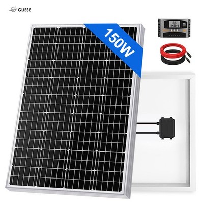 150W Solarpanel Set 12V Mono PV Solarmodul für balkonkraftwerk Haus Wohnmobil RV