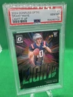 2024 PANINI DONRUSS OPTIC LIGHT IT UP #7 DRAKE MAYE RC PSA 10