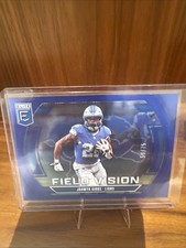 2025 PANINI DONRUSS ELITE FIELD VISION JAHMYR GIBBS BLUE 75/75 COLOR MATCH 