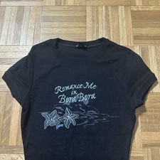 Guess Camiseta De Manga Corta Para Mujer Con Cuello Alto Falso De 0.14 Oz