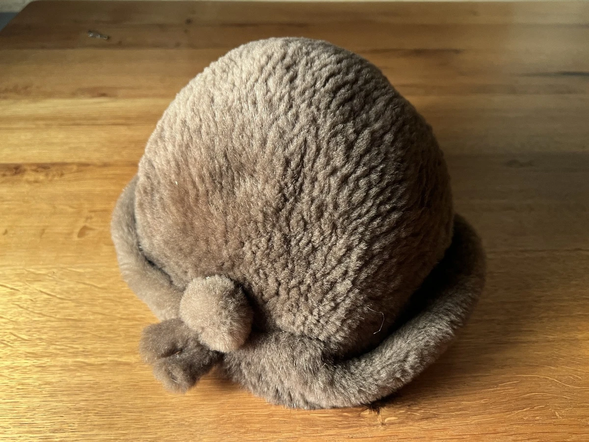 Vintage Wiegner Nürnberg Pelzhut Braun Teddy Plüsch Bommel 60er Mütze