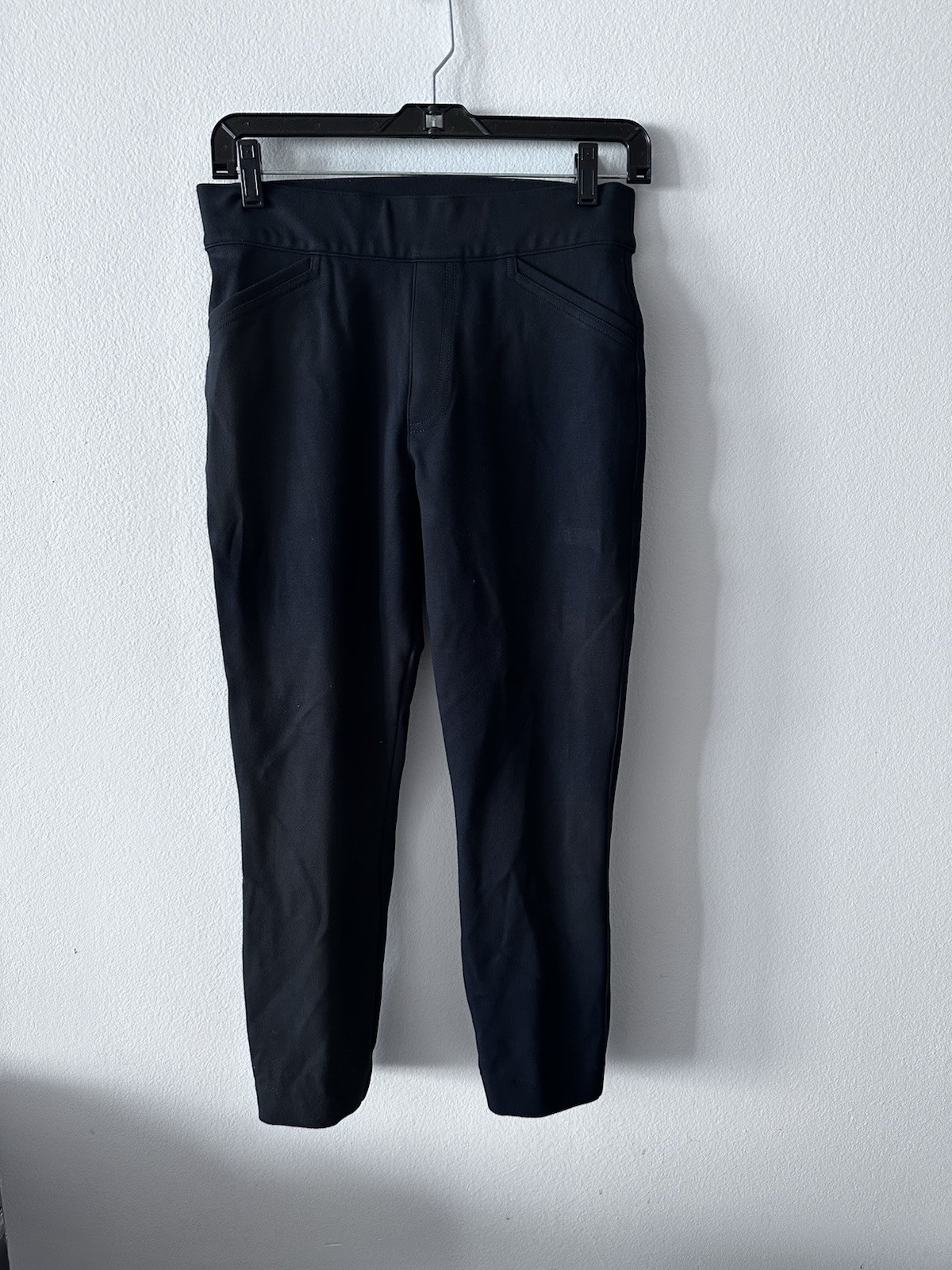 Spanx Pants Pull On Black Ankle  Split Hem Back S… - image 1