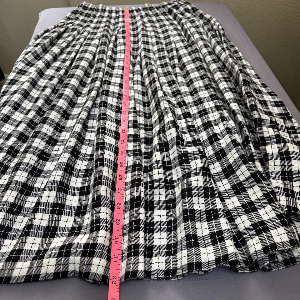 Vintage Marisa Christina Skirt Womens Small Plaid Wool Blend Classic 90s - Image 4 of 4