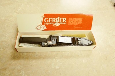 Gerber Command I w Leather Sheath & Original Box, Light Use (GCI-A2242S)