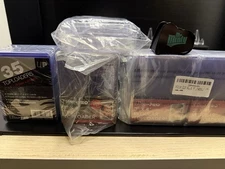 Sports/ Trading Card Supplies 185 Toploaders, 5 One Touch, Centering Tool, Loupe