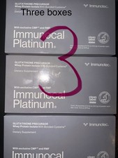 3 Boxes immunocal platinum with Cmp&Rmf With Bonded Cysteine Exp 12/2027