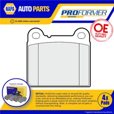 Brake Pads Set fits VOLVO 740 2.0 Rear 85 to 92 Proformer 270166 2701662