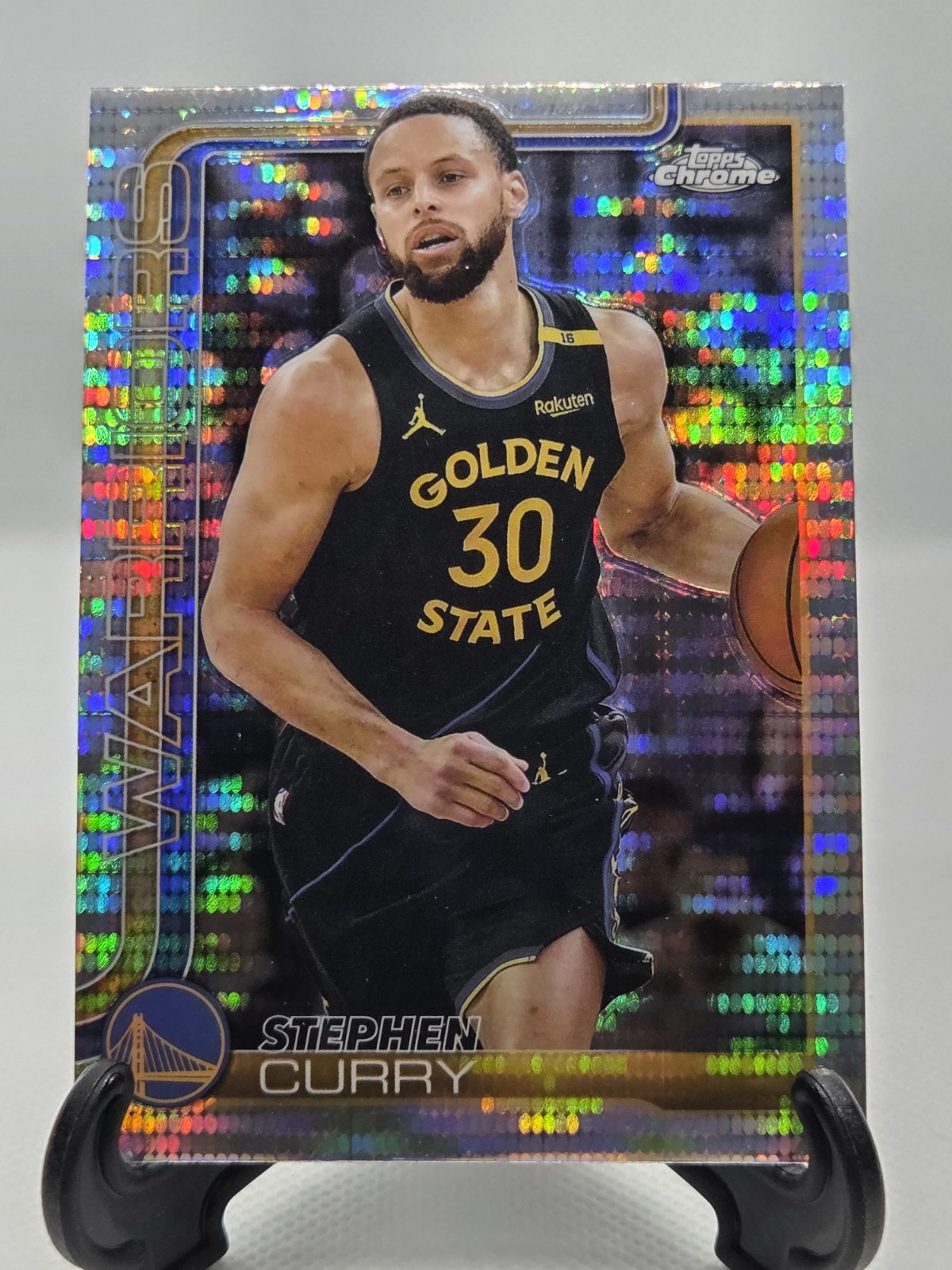 2025-26 Topps Chrome Basketball Stephen Curry Pulsar Refractor #201