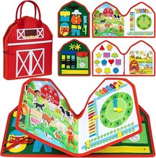 Toddler Busy Board Montessori Toys for 1 2 3 Year Old Boys Girls Birthday Gif...