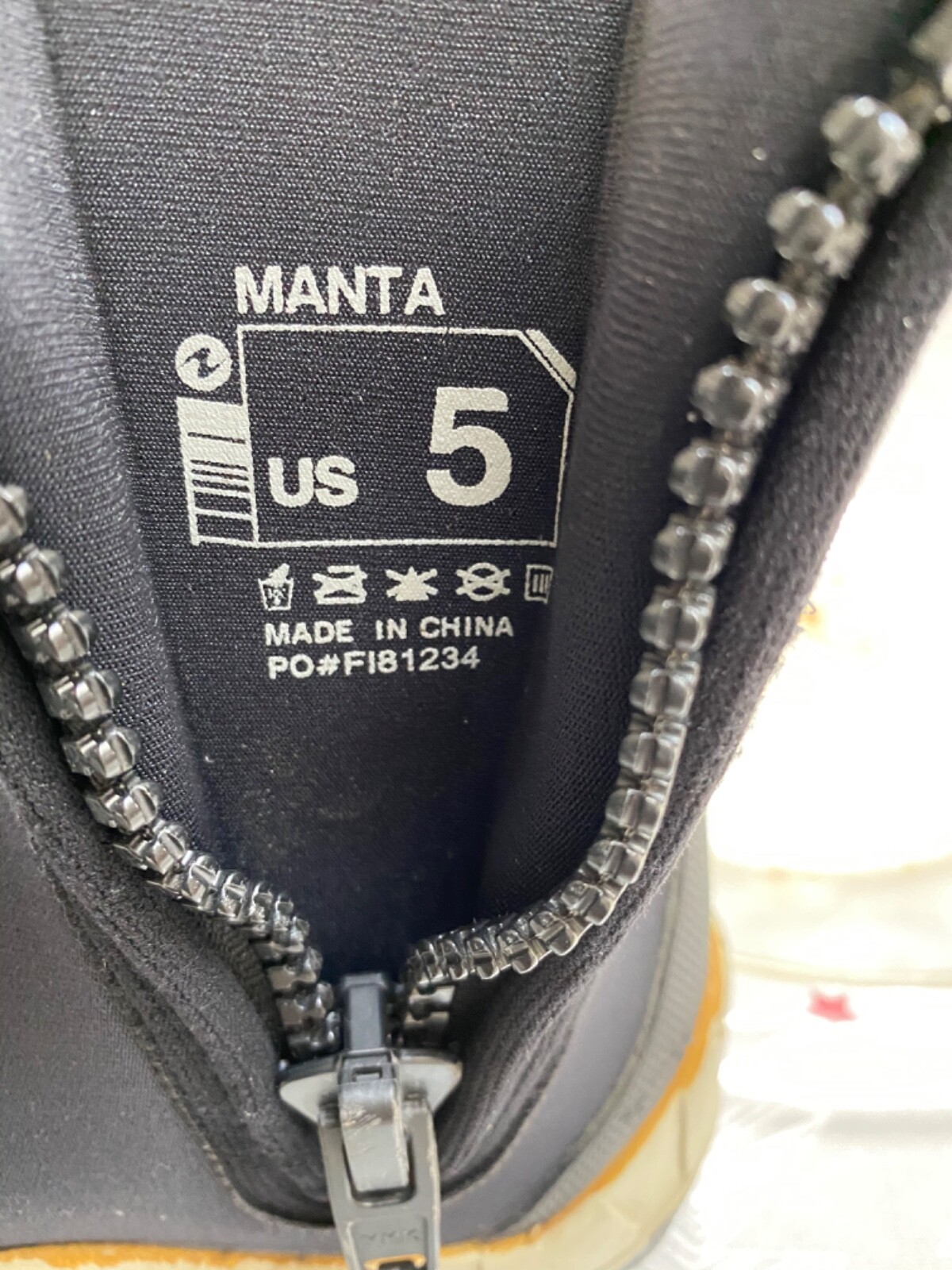 Aqua Lung 6.5mm (size 5) Manta Boot Scuba Diving Molded Sole Boots Booties eBay