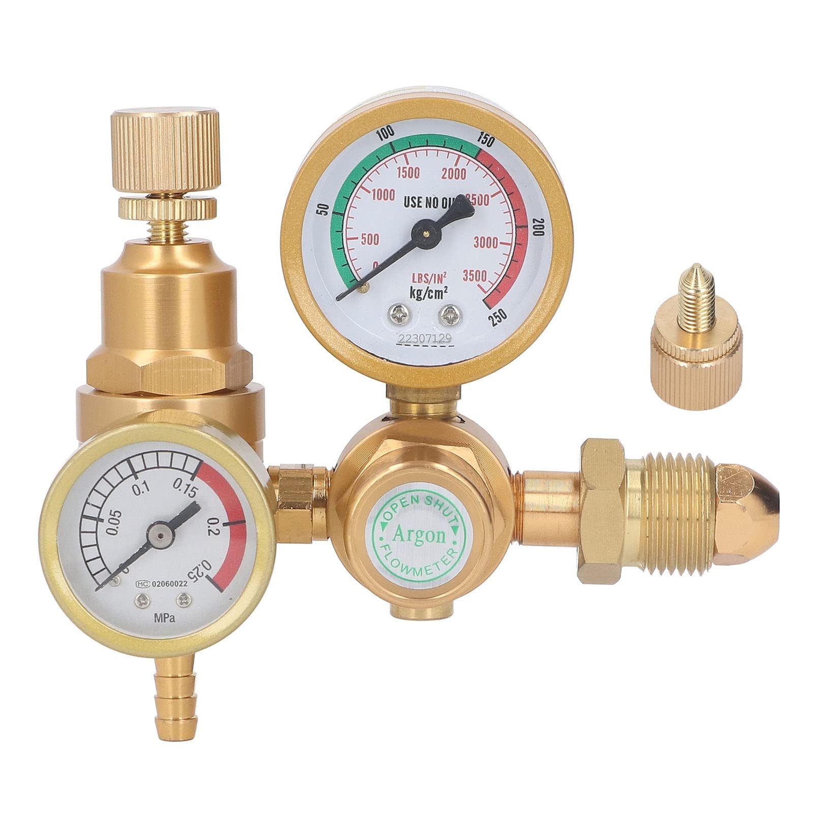 Oumefar Regolatore di Gas per Saldatore Regolatori di CO2 Argon, (K3u)