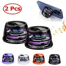2pack Magnetic Portable Speaker G200 Mini Sound 5.3 Bluetooth Phone Holder